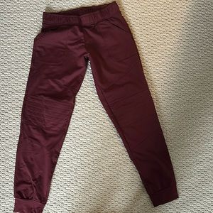 FLEO Burgundy Joggers Small
